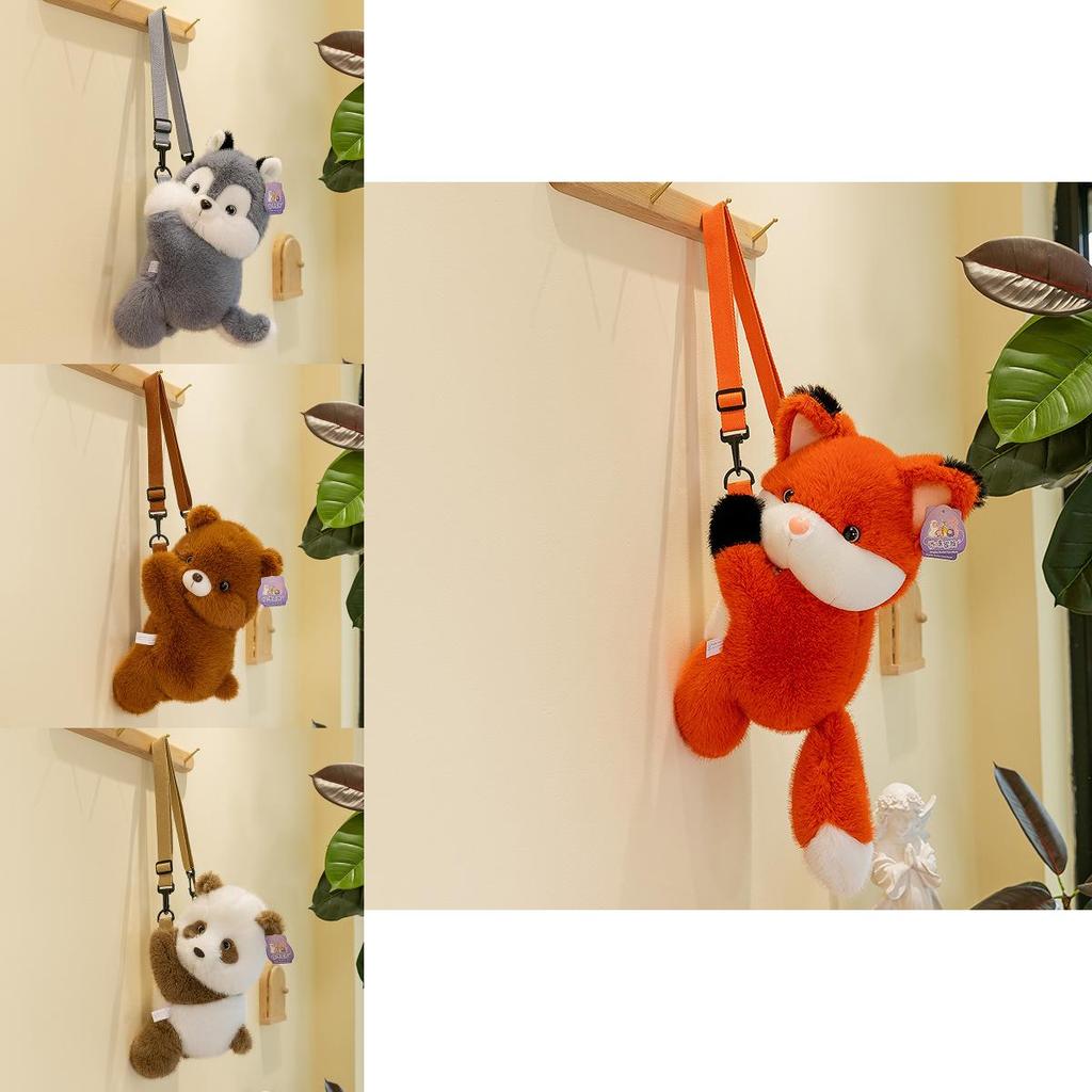 Panda Plüschrucksack für Kinder mit PP-Baumwollfüllung Ideales Geburtstagsgeschenk für Freunde