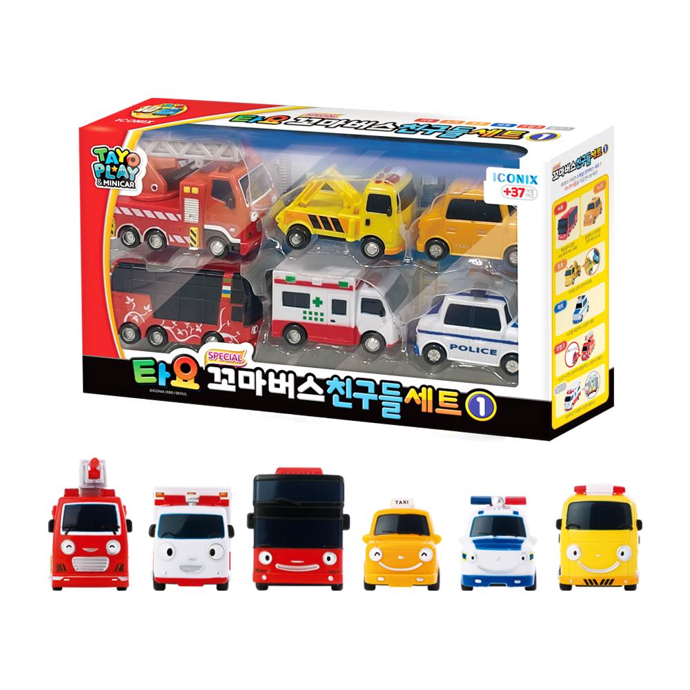 

[pororomall] Tayo the Little Bus Special Friends 6-Piece Mini Car Set