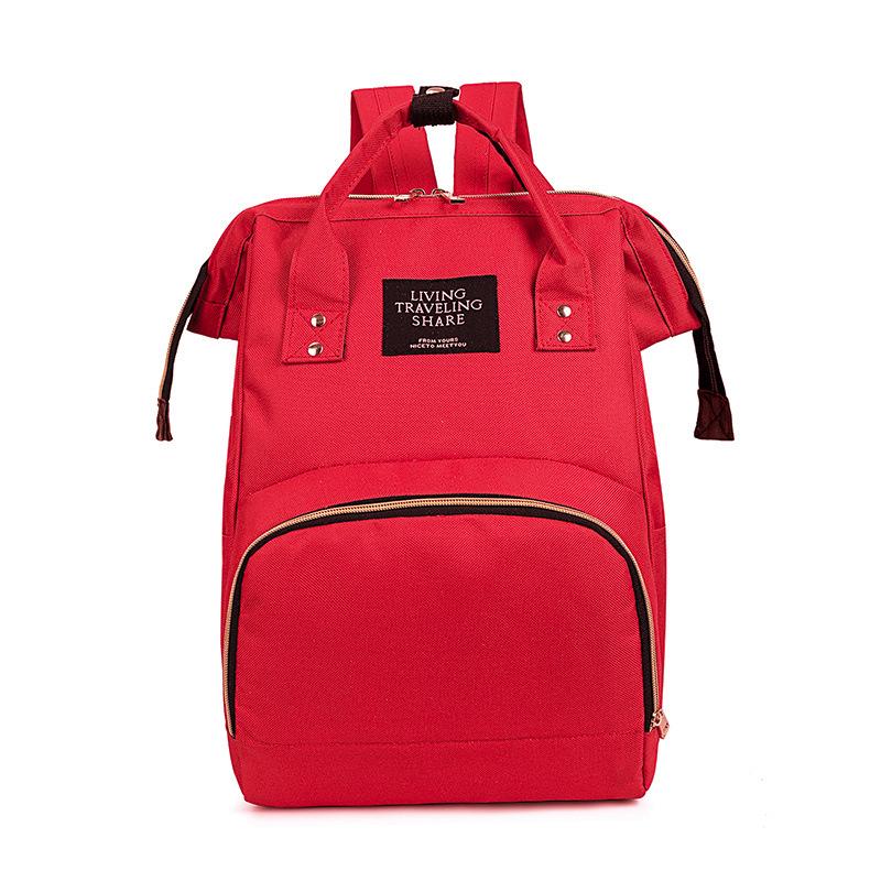 New Fashion Canvas Mummy Bag: Colorblock Backpack for Mom, Large Capacity Baby Bottle Handbag