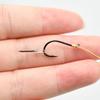 12pcs Metal Bait Spike Carp Fishing Hook Bait Sting Boilie Pin with Clear Rubber Corn Ronnie Hair Rig