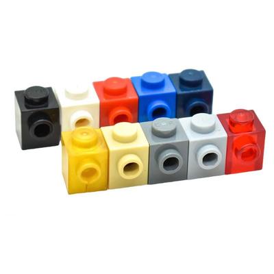 10 Peças 87087 1x1 com Pino na Lateral Blocos de Construção MOC Compatível com Brick Brinquedos Infantis Caixa de Presente