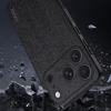 For iPhone 17 Pro Max Case Wood Texture PU Leather Coated PC TPU Phone Cover
