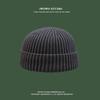 Autumn  Winter Short Warm Melon Hat Men Knitted Round Top Brimless Cold Hat Women Street Hip-Hop Wool Beanie