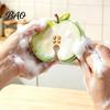Multi Purpose Kitchen Scrubbers 2PCS Fruit Shaped Dishwashing Sponges, Pears/Oranges/Apples Shape, Wood Gadgets for Cleaning Pulp Cellulose