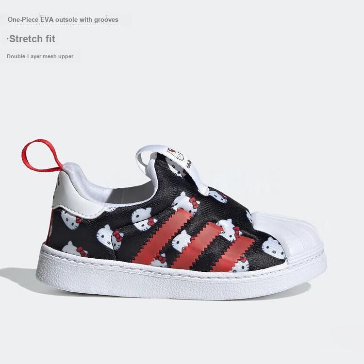 Adidas Hello Kitty x Superstar 360 I Celoplošný potisk Dětské tenisky Černá Cloud-White Core-Black GY9214