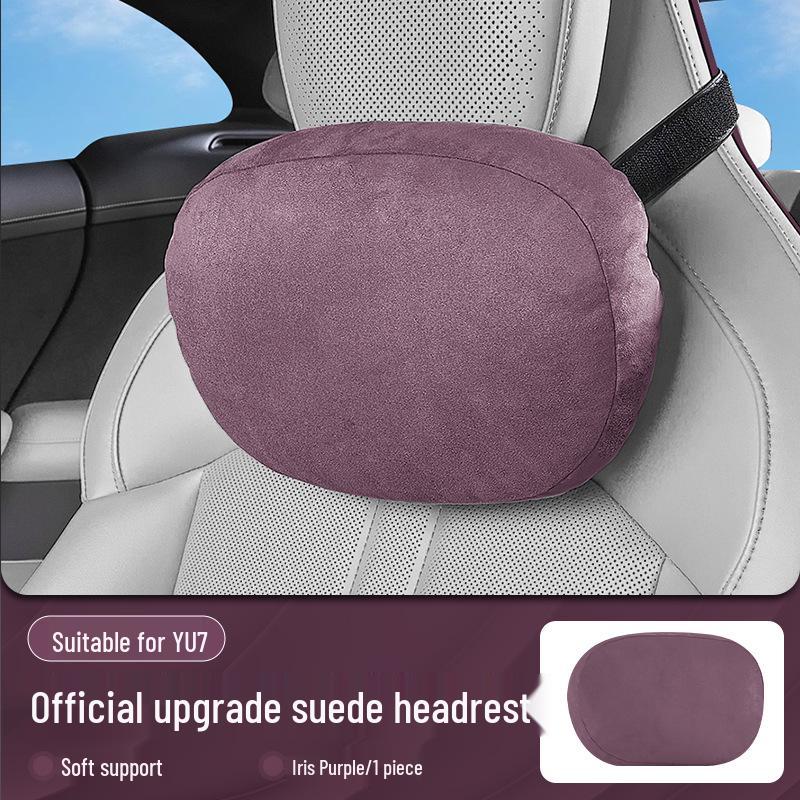 Xiaomi SU7/Ultra/YU7 Magnetic Headrest Neck & Lumbar Support Leather Cushion