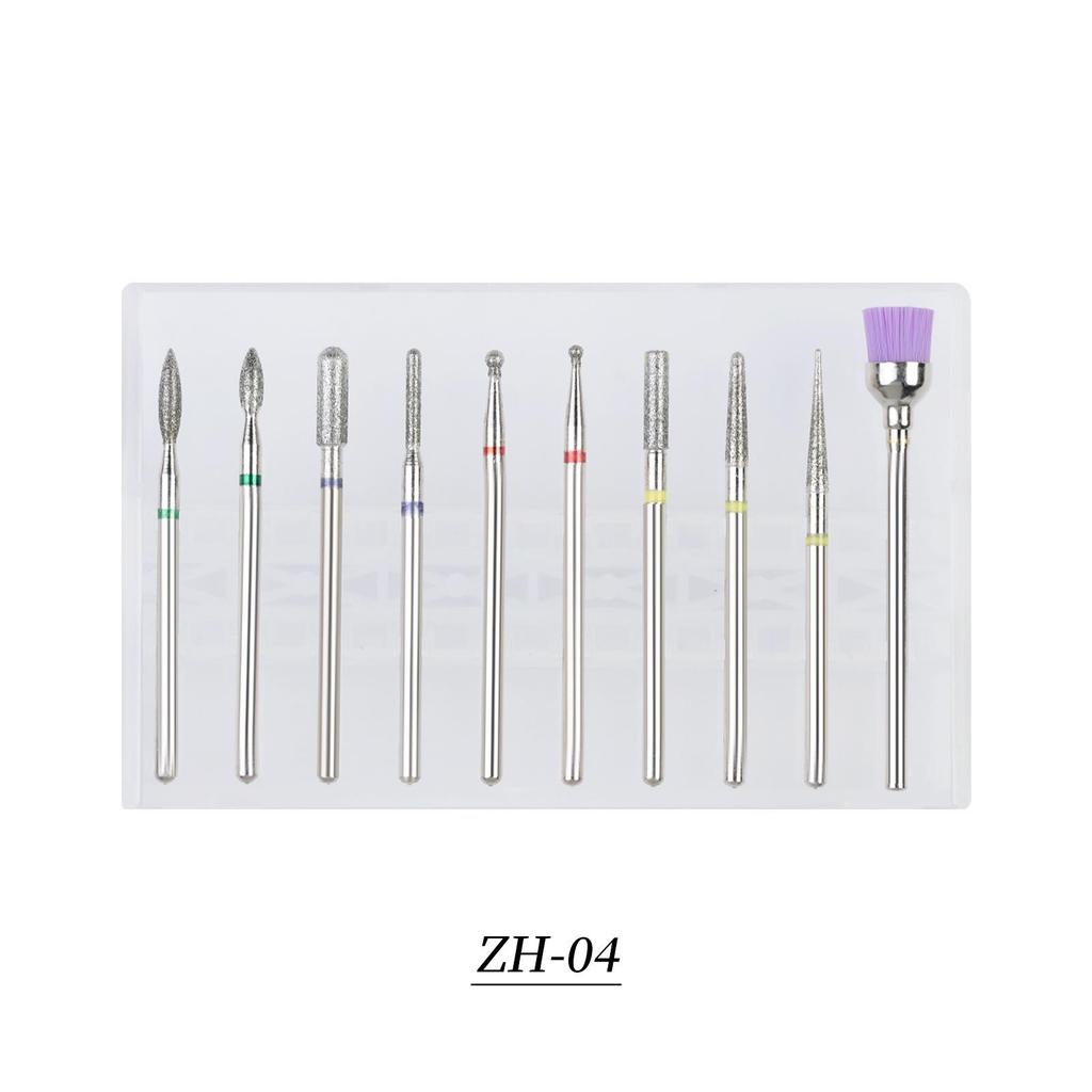 Iridescent Tungsten Steel Nail Polishing & Dead Skin Removal Set