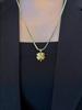 Wenjian Four-Leaf Clover Titanium Steel Necklace for Women - Light Luxury Snake Chain Clavicle Jewelry