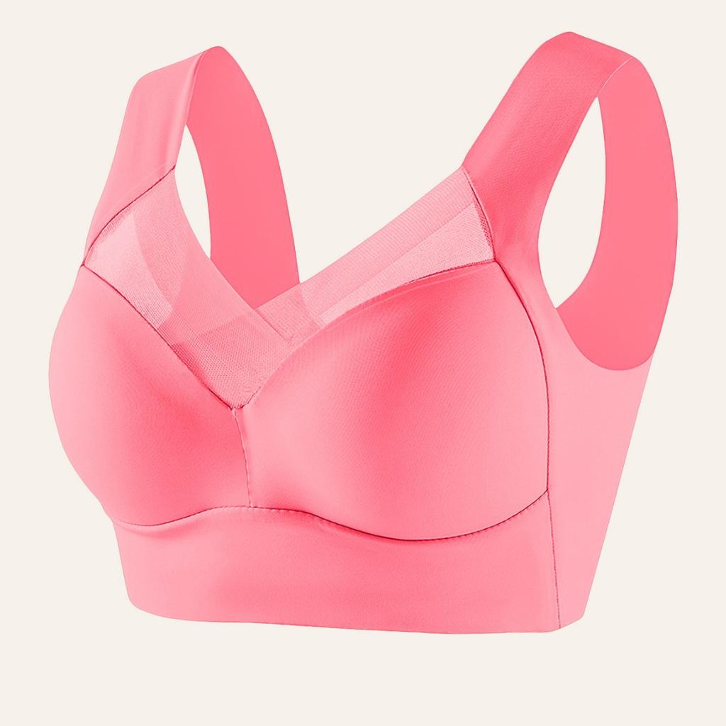 Seamless Beauty Back One Piece Wireless Padded Comfortable Breathable Yoga Sleep Bra For Women