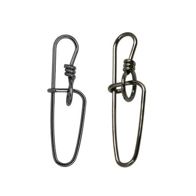20 stuks Roestvrij staal Dubbele Beveiliging Binnenste Vergrendelingspen Zoutwater Vissen Snel Ringlock Snap Hard Zacht Kunstaas Lokaas Connector