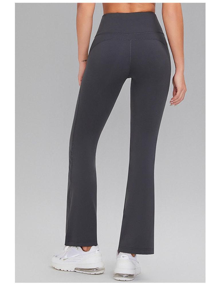 Hochtaillierte Bauchkontrolle Schlaghose für Yoga, Laufen & Pilates