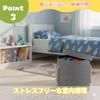 All Trust Toy Storage Bag, Block Storage, Play Mat, Mess Prevention, Tidy Up for Kids (Dark Gray)