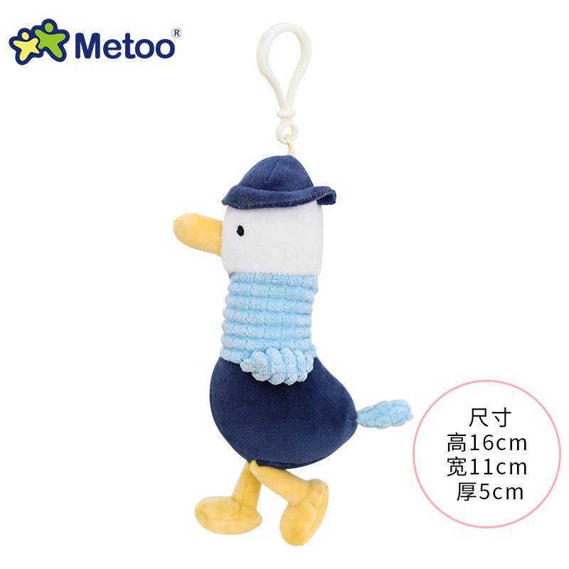 Genuine Metoo Plush Keychain Adorable Duck Figure Cute Animal Backpack Charm