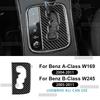 For Mercedes Benz A B CLASS W169 W245 2004 2005 2006 2007 2008 2009 2010 2011 Real Soft Carbon Fiber Sticker AT Gear Shift Frame