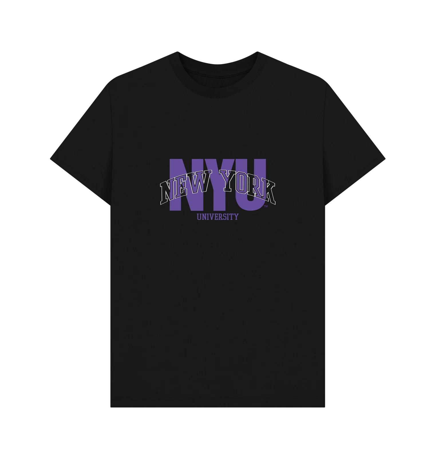 PREMIUM OFFICIAL New York University New York University Script Unisex T-shir... M