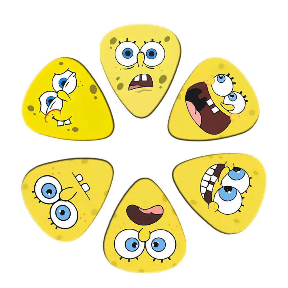 Guitar picks 12 pcs 0.71mm, double-sided printing with unique patterns (12 designs), set of acoustic, electric guitar and ukulele, for children and