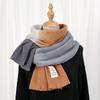 245G Thick Gradient Pashmina Shawl Scarf Autumn Winter Warm Wraps Like Cashmere Like Scrves High Quality Scarf
