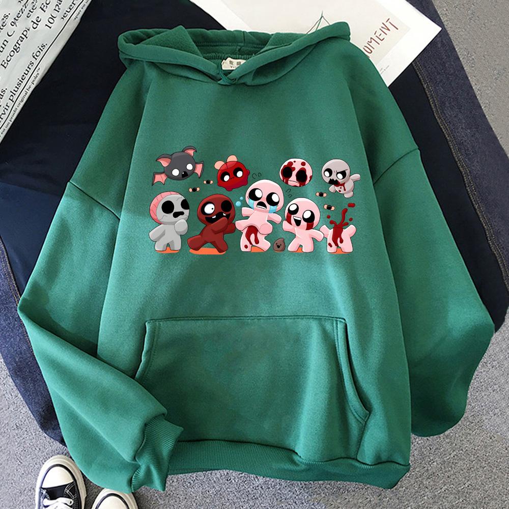 The Binding of Isaac Cartoon Hoodies Anime Clothes Cute Men/women Cartoon Sweatshirts Autumn Winter Fleece Warm Pullovers