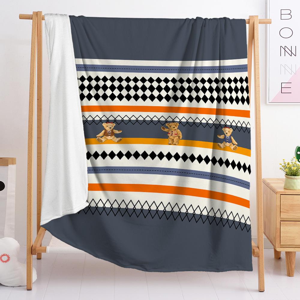 Flannel Blanket Bedroom Blanket European And American Size Blanket Digital Printing