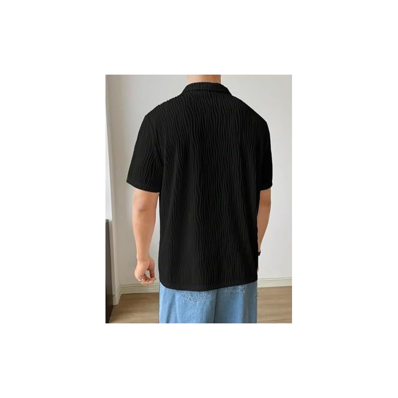 Leriya Fashion Cotton TShirt For Men Soft Breathable Fabric Regular Fit Half Sleeve Collar Tee For Summer Casual Wea