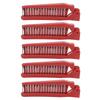 10pcs Foldable Hair Comb Portable Shaping Multi Functional Folding Comb for Hairdressing Red
