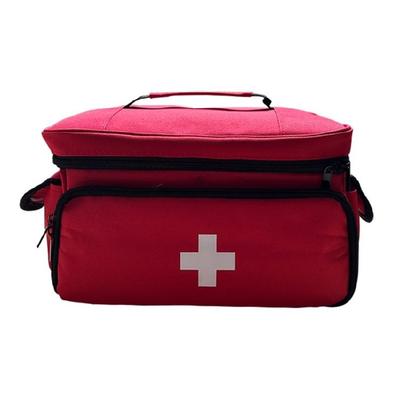 Compartment Emergency Medicine Bag For Quick Outdoor First Aid Lightweight Durability Polyester Construction