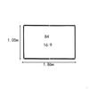 16:9 Projection Screen for Movie , Easy Setup White Curtain Outdoor And Indoor Use