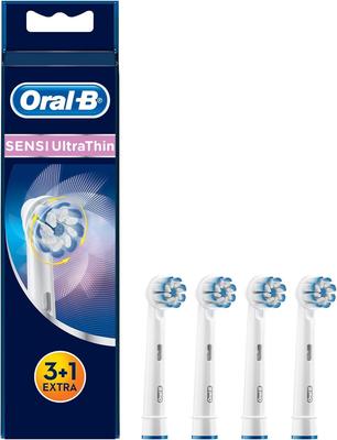 Braun Oral-B Replacement Brush Heads, Soft Extra-Fine Bristle Brush (4-pack) EB60-3+1