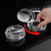 2Pcs Dustproof Clear Stove Knob Protector Durable Gas Oven Stove Knob Guard for Home Kitchen Daily Use Child Safety