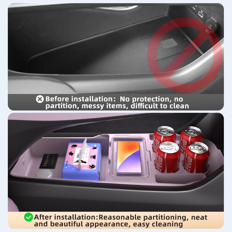 Suitable for Letao L60 Central Control Storage Box Armrest Box Lower Storage Box Car Supplies Interior Decoration Accessories