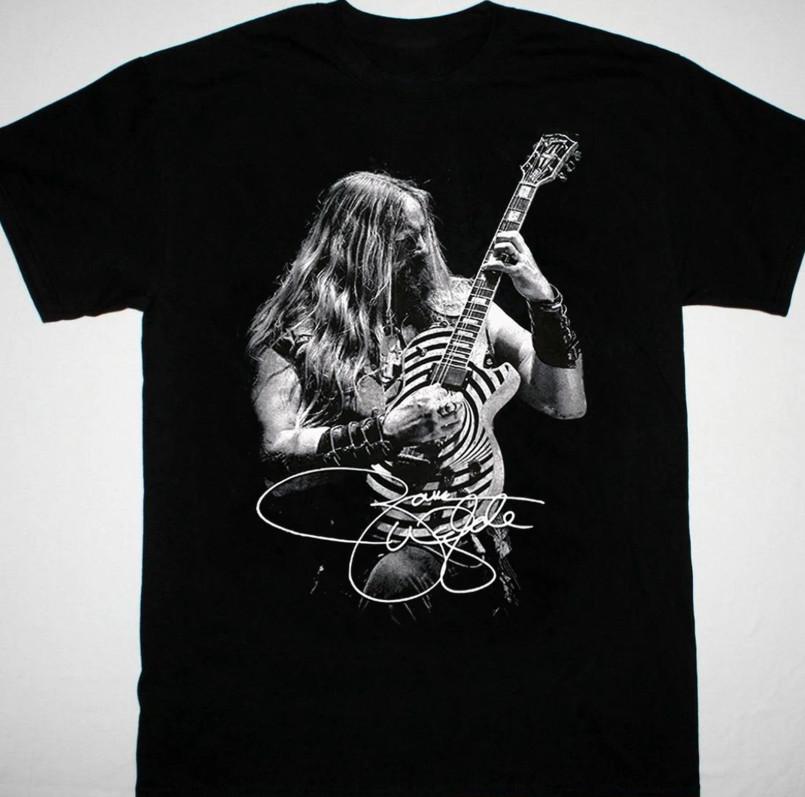 Zakk Wylde signed black T-shirt short sleeve All sizes S to 5XL S разноцветный