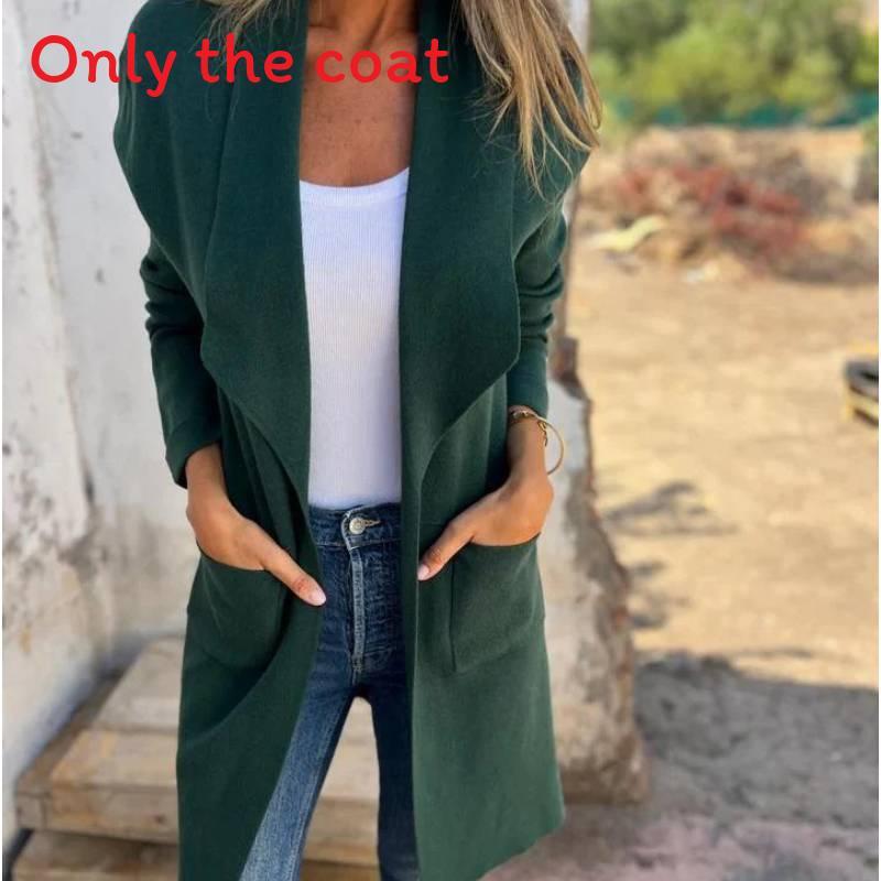Womens Knit Cardigan With Rabbit Faux Fur For Autumn Casual Wear