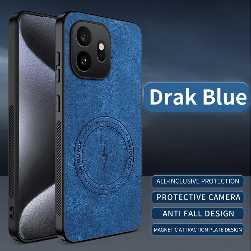 Luxury Leather Texture Wireless Charging Magnetic Case For OnePlus 15T OnePlus15T 5G ShockProof Phone Cover