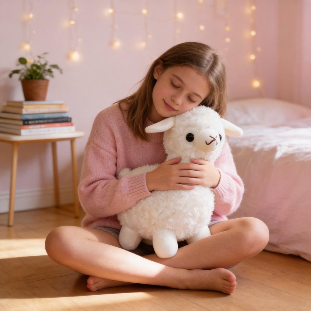 Plush Sheep Toy With Long Plush Material For Kids And Giftgiving