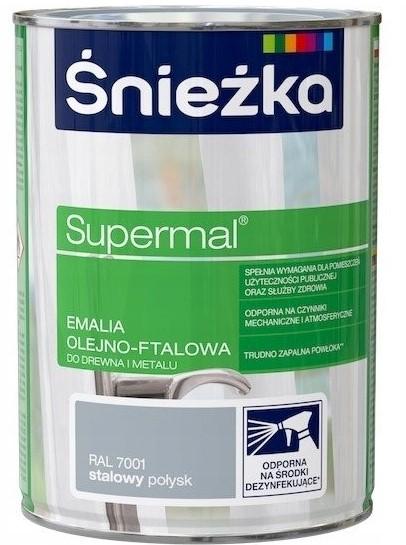 Śnieżka Supermal Stalowy Połysk 7001 0,8L