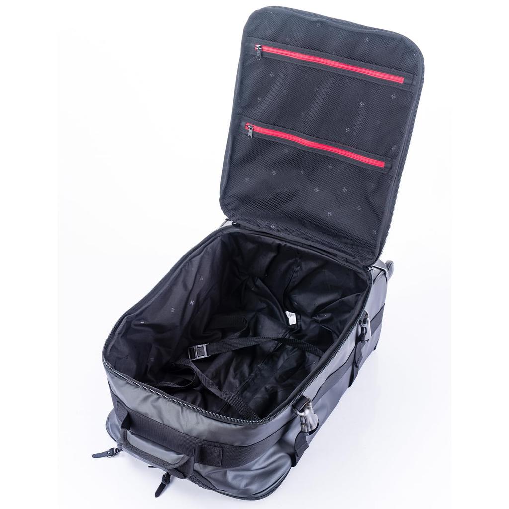 Hideo Wakamatsu Veil Suitcase, Soft Carry-on, Free Check-in, Lightweight, Zippered, TSA Lock, 44L, Black, 85-17481