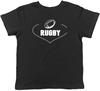 Liebe Rugby Kinder Kinder T-Shirt Jungen Mädchen