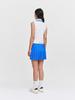 SERGIO TACCHINI W Resort Half-Zip Pattern Pleated Sleeveless Dress (D.Blue)