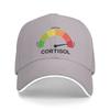 Funny Cortisol High Level Stress Meter Meme Baseball Cap Fashion Couple Hip Hop Hats Hot Sale Print Kpop Rock Baseball Caps Gift