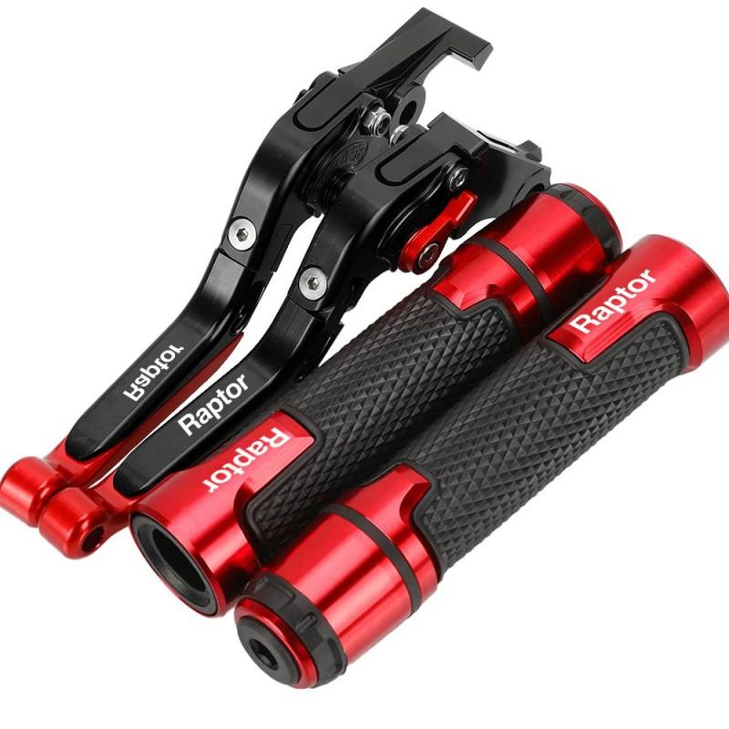 Aluminum Brake Clutch Lever Handlebar Grips Yamaha Raptor 660 700 700R Off-Road ATV Motorcycle Upgrade Kit