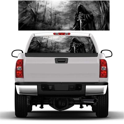 Heckscheiben-Grafikaufkleber Grim Reaper Schwarzwald Heckscheibenaufkleber für LKW