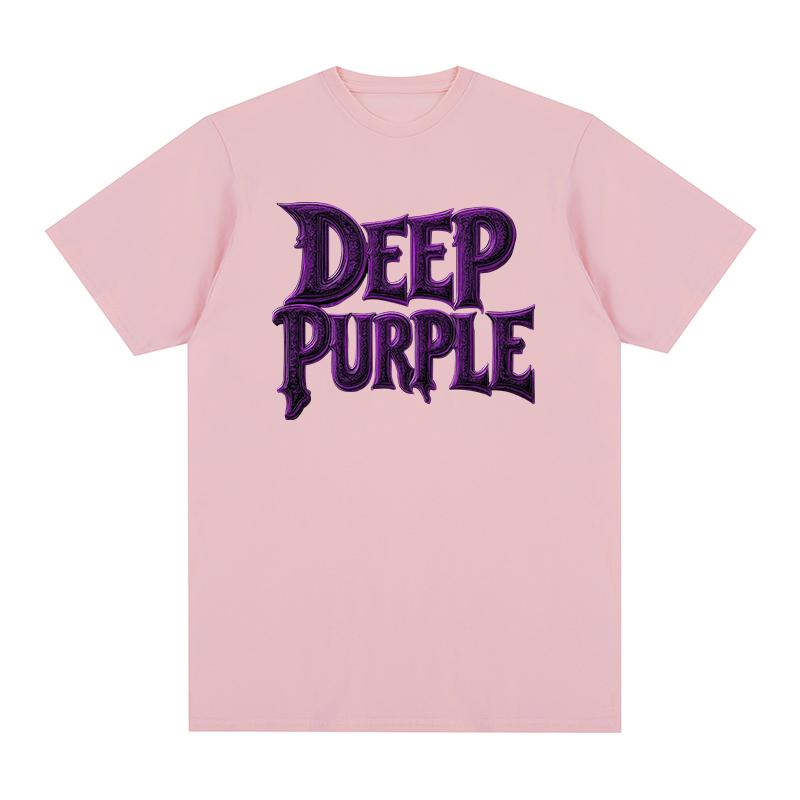 Deep Purple Vintage Tshirt Popular Heavy Rock Metal Band Fashion Hip Hop Y2k Cotton Men T shirt New Tee Tshirt Womens Tops