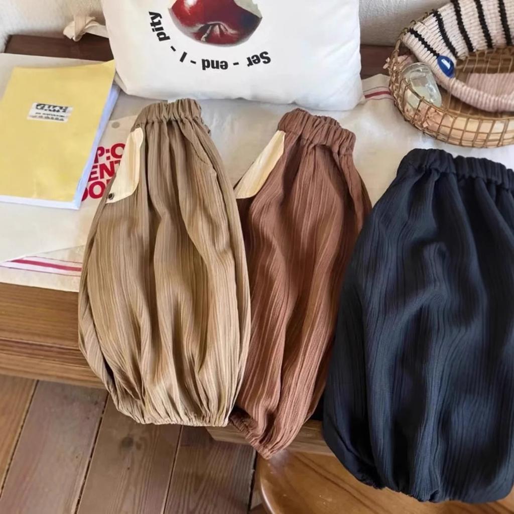 Kids Summer Chiffon Mosquito Pants Loose Fit Joggers for Boys and Girls Thin Breathable Casual Trousers