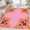 Geometric Floral Pattern Carpet Rug Home Decoration Multicolor Art Deco Elegant Decorative Soft Durable Non-slip Living Room
