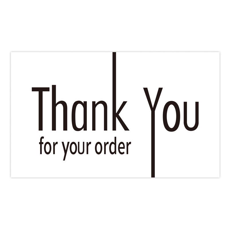 50-Pack Thank You Gift Cards - White Self-Adhesive Greeting Cards