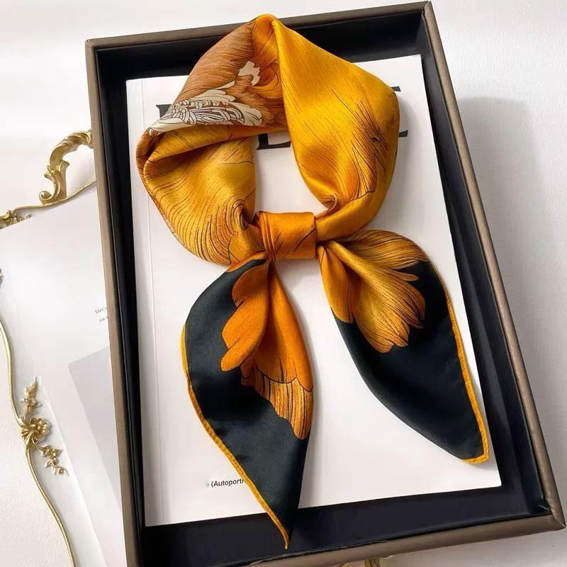 

New 100% Natural Silk Scarf Square Female Fashion Beach Pashmina Bufanda Women Shawl Wraps Bandana Lady Scarves Foulard Echarpe Real Silk 65x65cm