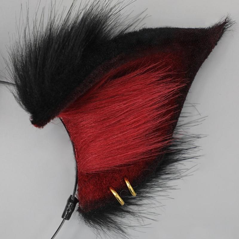 Cute Fox-Anime Beast Tail Handmade-Fox Ear Headband Lovely-Fox Tail Themed Party Costume Cosplay Props for Festivals