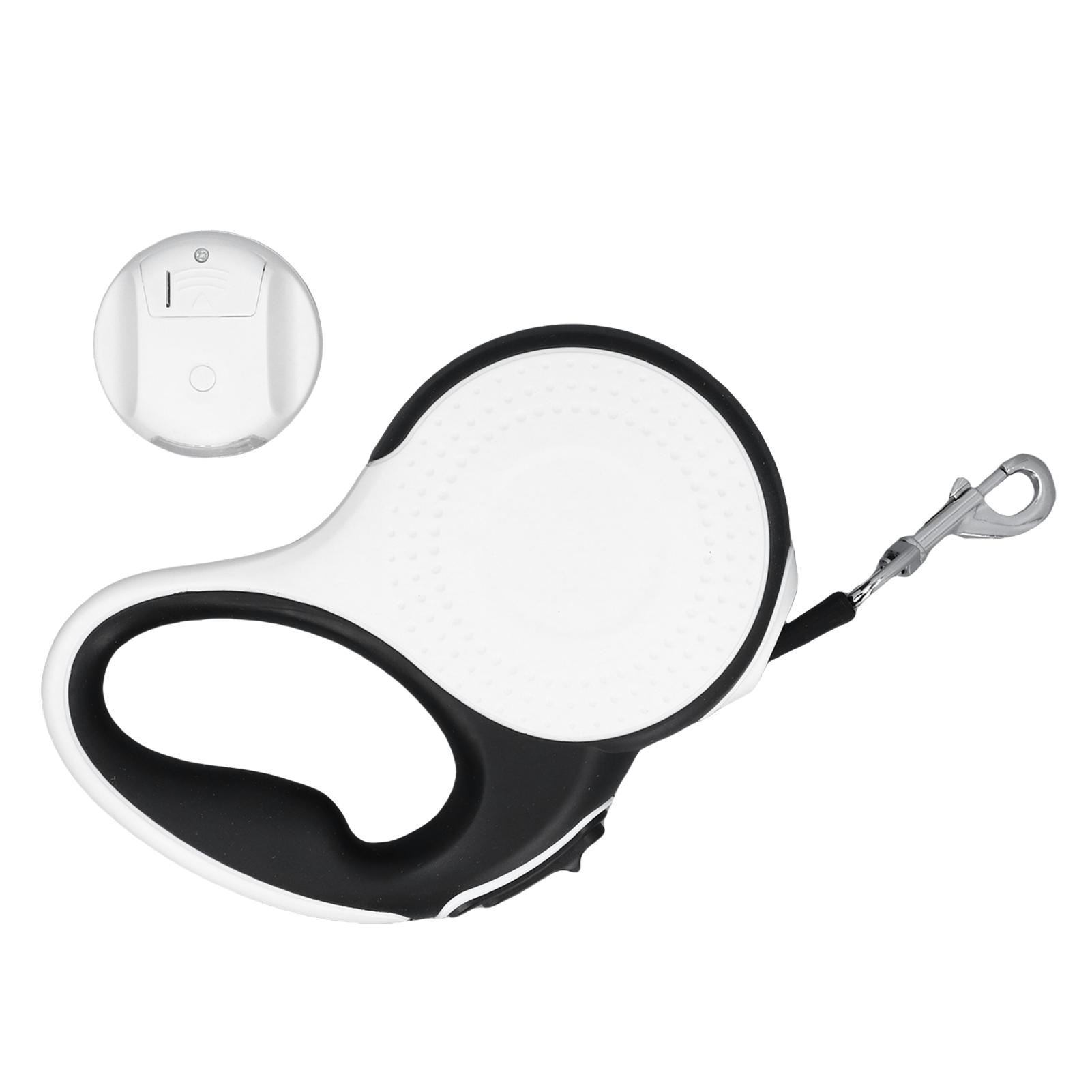 

Выдвижной поводок для собак с подсветкой 5 м удобная ручка высокая безопасность поводок для домашних животных для улицы белый