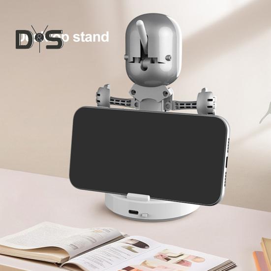 LED Night Light Cute Cartoon Robot Desk Lamp Dimmable Flicker Free USB Rechargeable Bedside Lamp Bedroom Decor