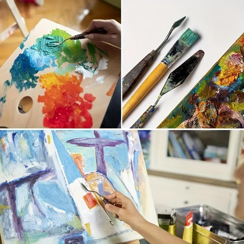 11pcs Professional Stainless Steel Palette Knife Set For Acrylic, Oil, Watercolor & Rock Painting